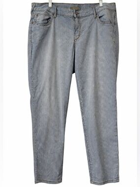 Stitch’s Striped Boyfriend Jeans Size 20 High Rise
